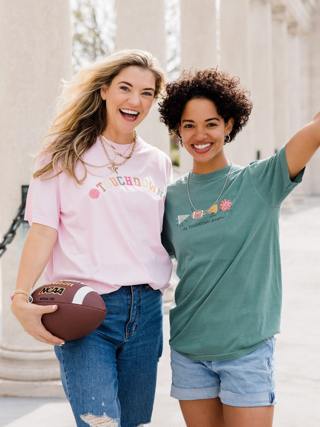 Touchdown Football Game Day Tee - Blossom, 4 of 5