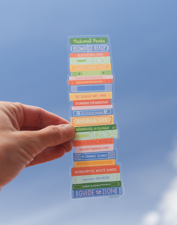 National Parks Book Stack Transparent Bookmark, 5 of 6