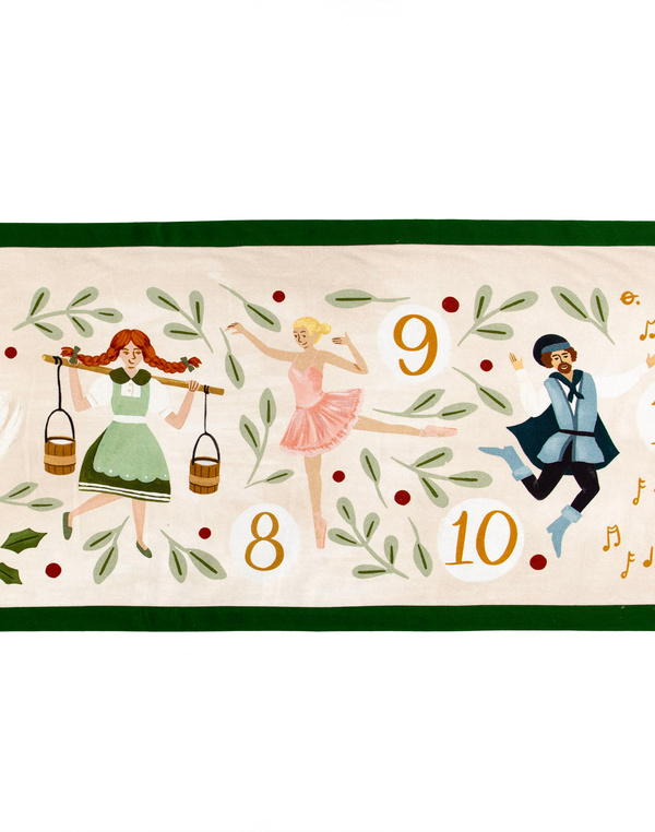12 Days of Christmas Tablecloth Runner, 4 of 6