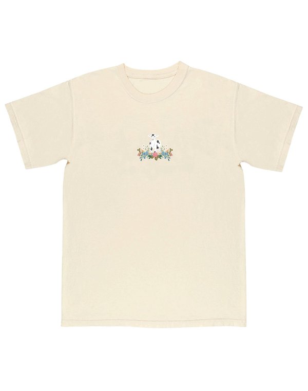 Cows & Flowers Tee - Ivory, 4 of 4