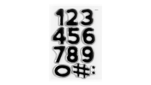 Numbers Are Awesome #2 4×6 Stamp Set, 1 of 2