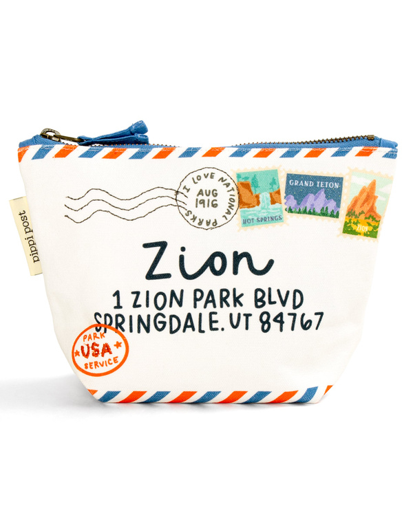 Deliver To Zion National Park Canvas Pouch, 5 of 5
