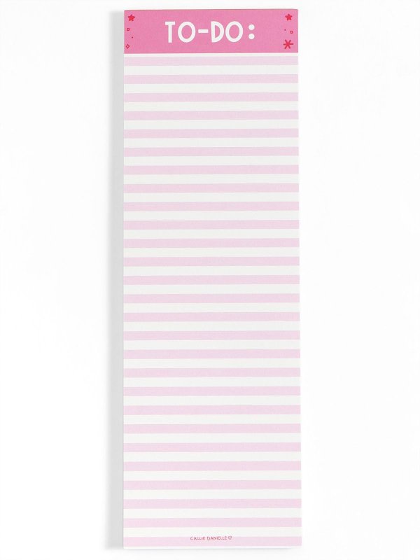 Pink Striped 4×12 To Do Notepad, 1 of 2