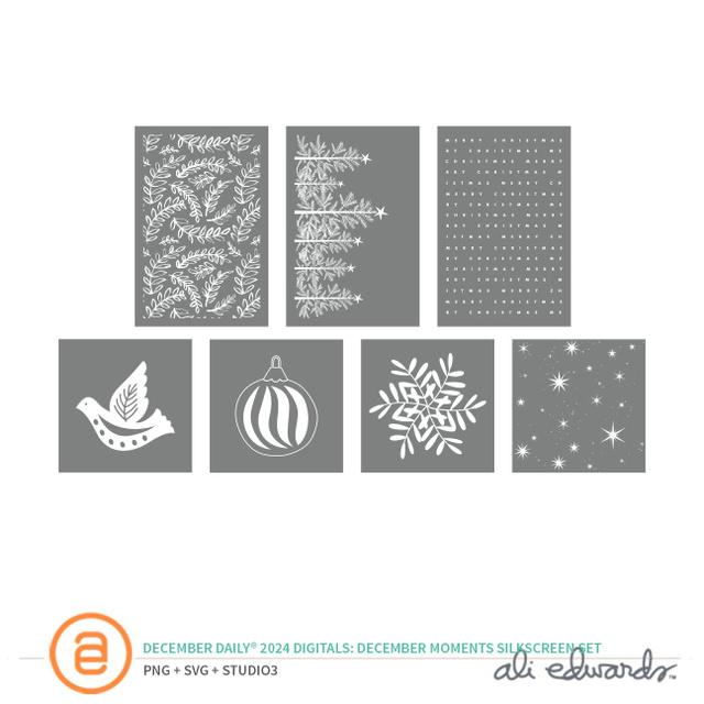 December Daily® 2024 Digital December Moments Silkscreen Pack, 1 of 1