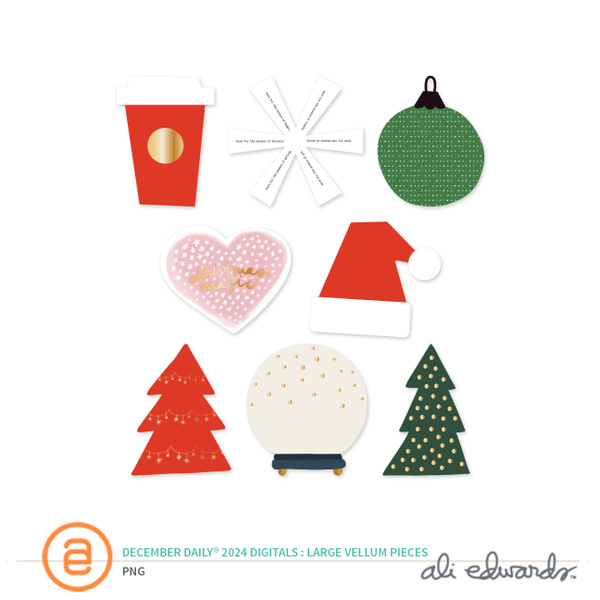 December Daily® 2024 Digital Large Vellum Pieces, 1 of 1