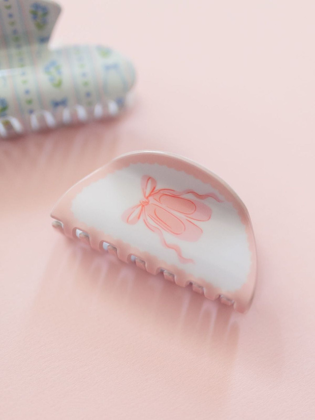 Pink Ballet Slippers Claw Hair Clip, 1 of 7