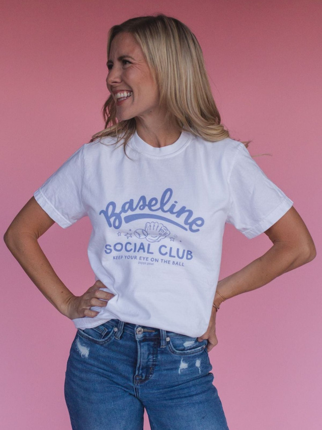 Baseline Social Club Baseball Tee - White, 2 of 3