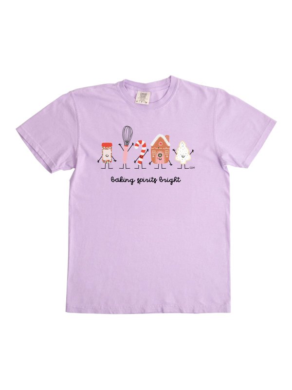 Baking Spirits Bright Christmas Tee - Orchid, 1 of 1
