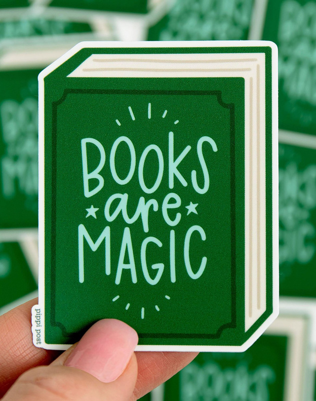 Books Are Magic Decal Sticker, 1 of 3