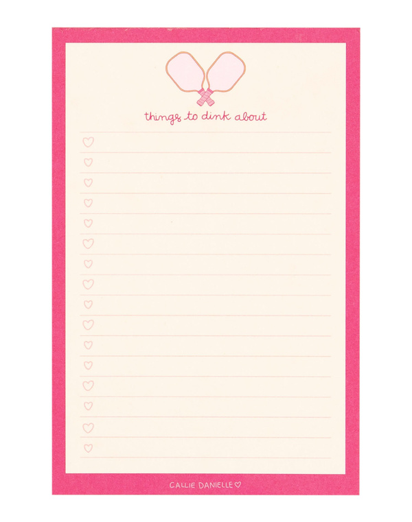 Things to Dink About Pickleball Notepad, 1 of 2