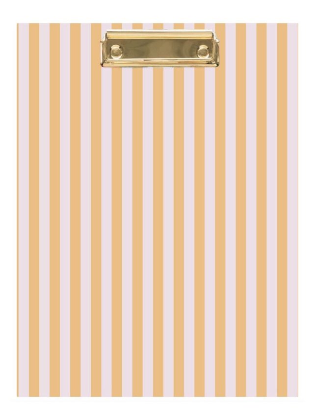Orange Stripes Clipfolio with Lined Notepad, 1 of 2