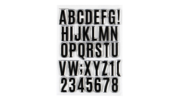 Stamp Set : 6×8 Destination Alpha, 1 of 2