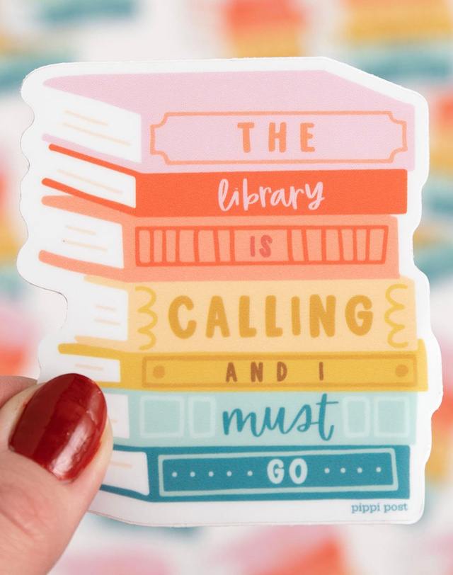 The Library is Calling Decal Sticker, 1 of 3