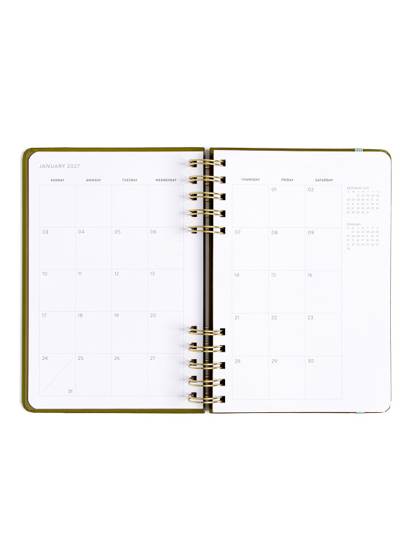 Green Spiral Planner - 2027 Calendar Year, 6 of 7