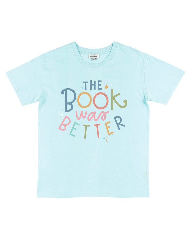 The Book Was Better Tee - Chambray, 4 of 4
