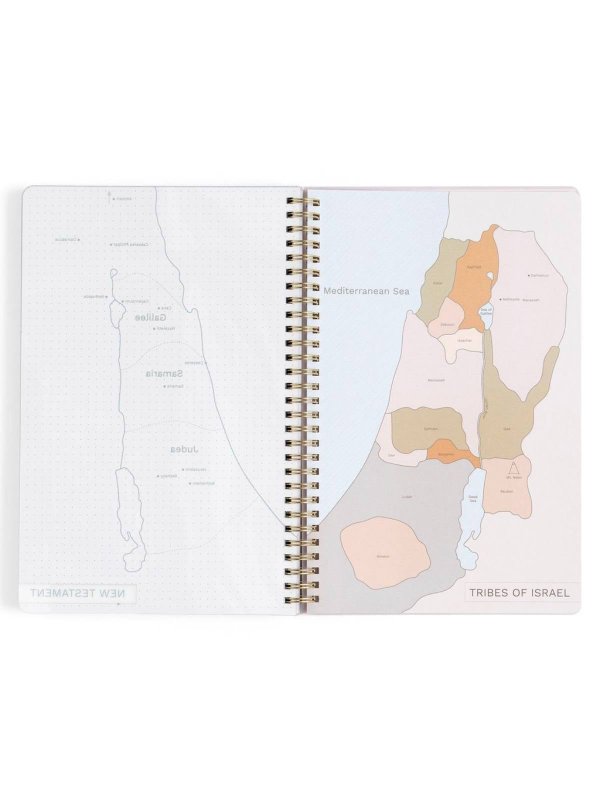 Lilac Bible Study Spiral Notebook with Reference Maps, 8 of 9