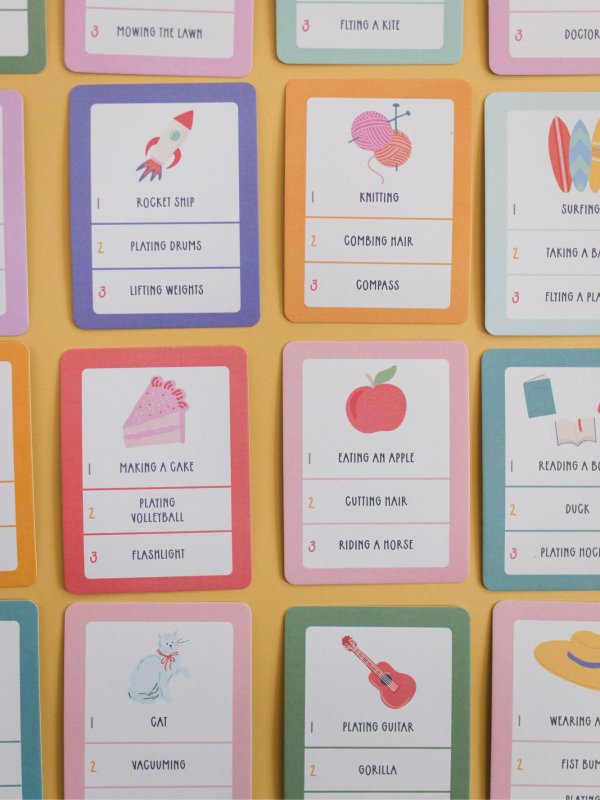 Kids Charades Game - Deck of Cards + Storage Tin, 3 of 9