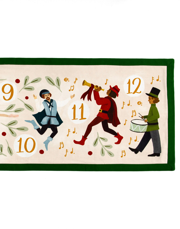 12 Days of Christmas Tablecloth Runner, 5 of 6