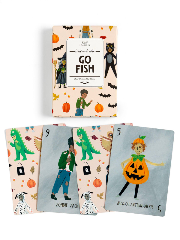 Trick-Or-Treaters Halloween Go Fish Card Game, 1 of 5