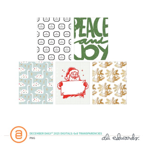  December Daily® 2025 Digital 6×8 Transparency Paper Pack, 1 of 1