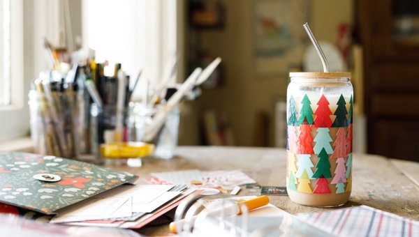 Christmas Tree Glass Can, 3 of 4