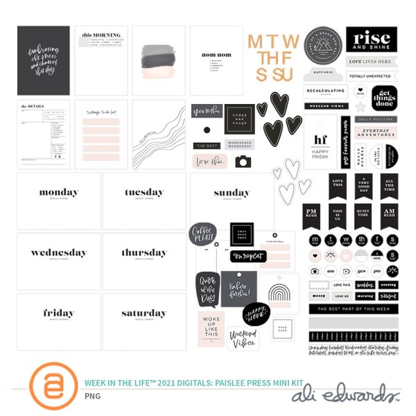 Week In The Life™ 2021 Paislee Press Digital Mini Kit, 1 of 1