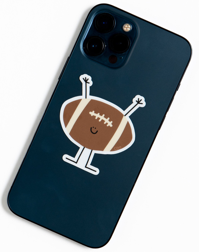 Football Doodle Friend Decal Sticker, 3 of 3
