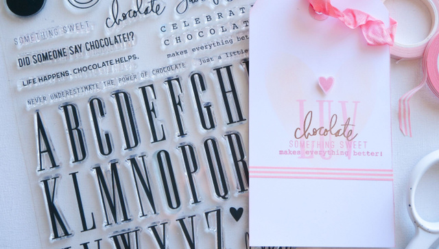 Stamp Set : 6×8 Life Happens, Chocolate Helps, 6 of 6