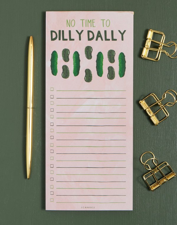 Dilly Dally Pickle 4×9 To Do Notepad , 2 of 2