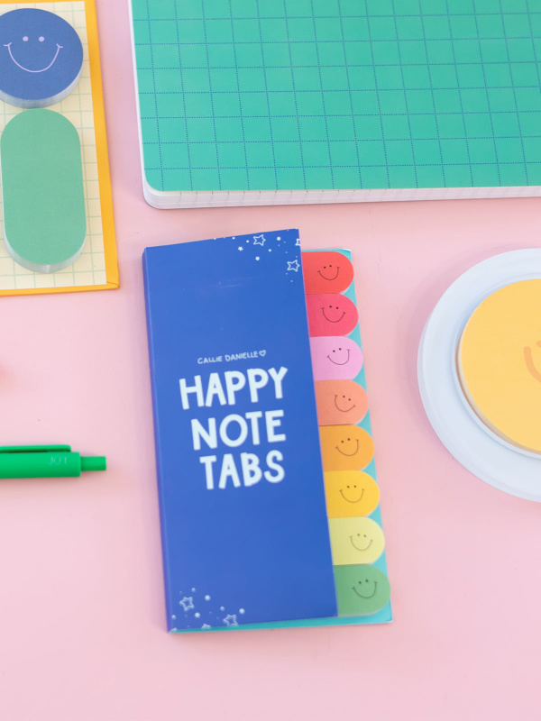 Happy Smiley Face Sticky Note Tabs, 3 of 5