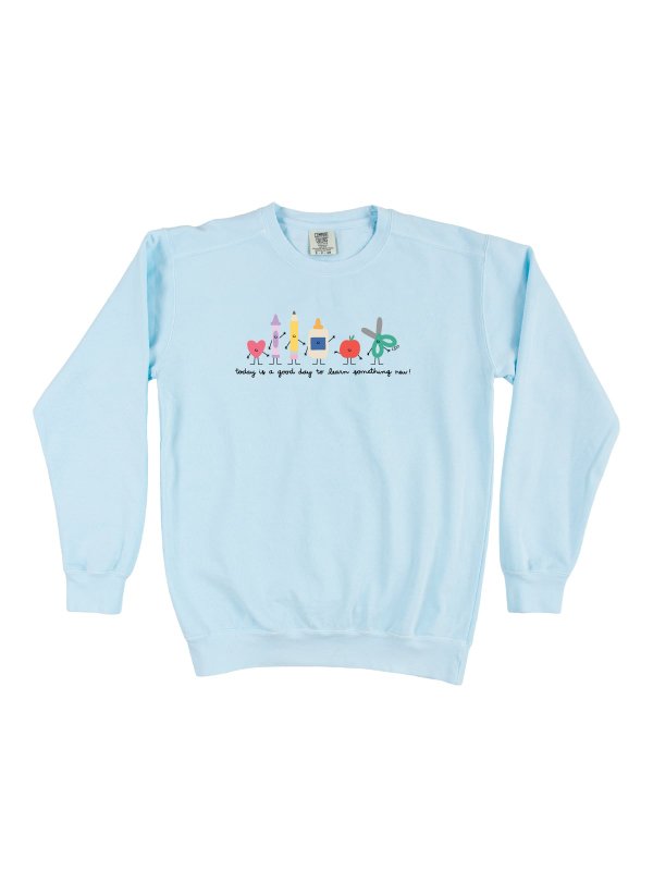 Good Day To Learn Sweatshirt - Hydrangea, 3 of 3