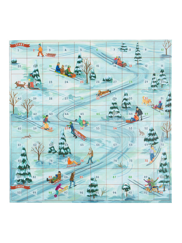 Winter Slopes Family Board Game – Snowy Climb & Slide, 6 of 7
