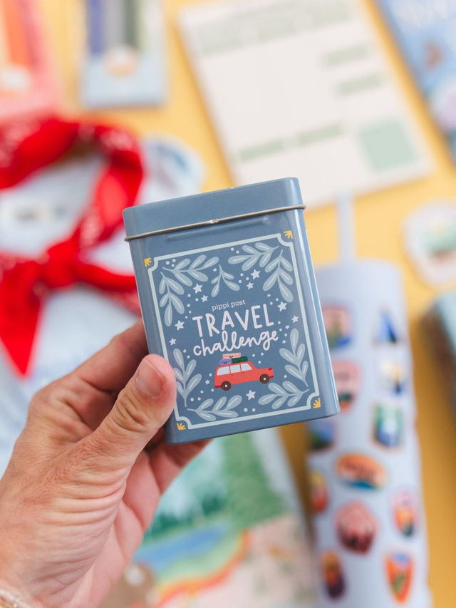 Travel Challenge Game - Deck of Cards + Storage Tin, 1 of 8