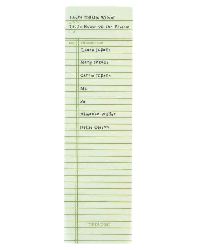 Little House On The Prairie Library Check Out Transparent Bookmark, 4 of 4