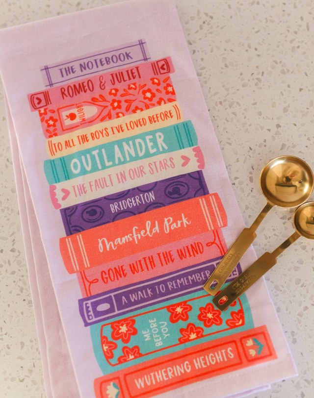 Romance Novels Tea Towel, 1 of 4