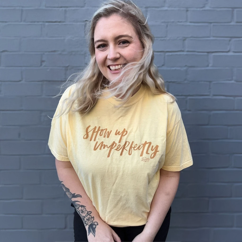 Show Up Imperfectly Tee - Yellow item
