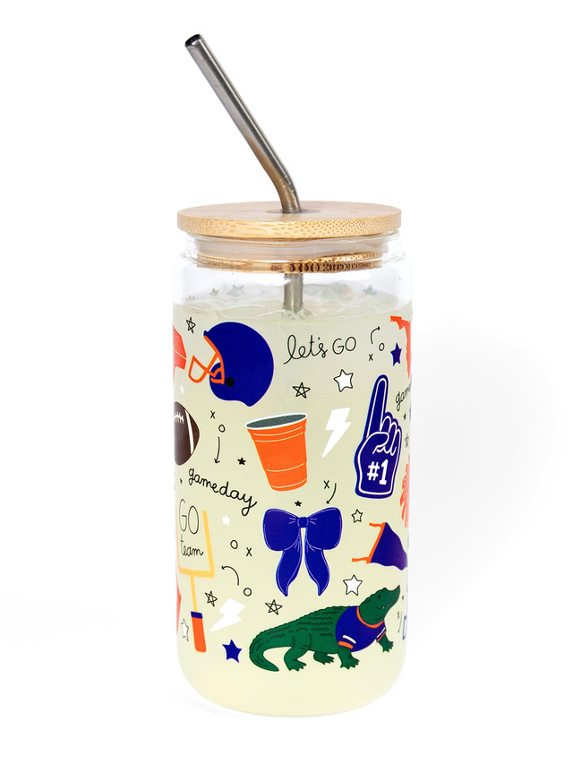 Gainesville Football Game Day Glass Can, 2 of 3