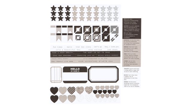Color Collective Mini Sticker Booklet - Black, 1 of 2