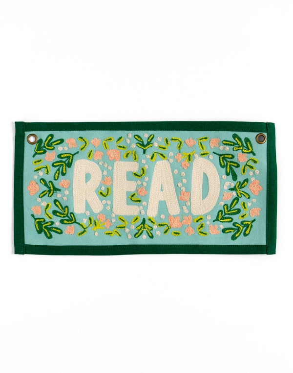 Read Embroidered Canvas Banner, 2 of 4
