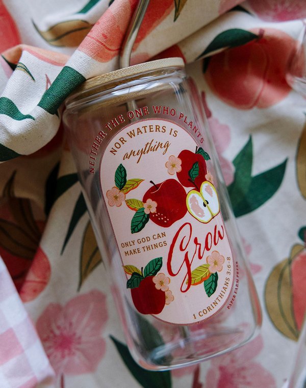 Apple Faith 16oz Glass Can, 1 of 5