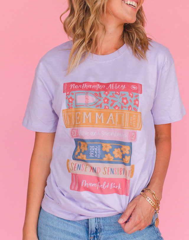 Book Stack - Pippi Tee - Lilac, 1 of 3