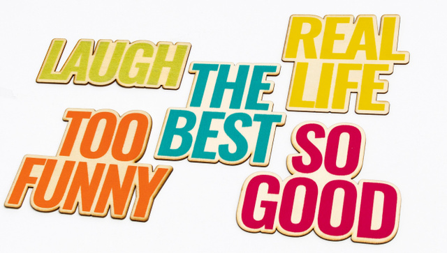 Real Life Large Wood Veneer Words, 2 of 2