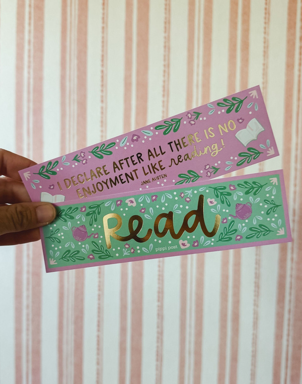 Read Pride and Prejudice Gold Foil Bookmark Set, 1 of 3