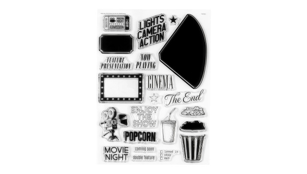Stamp Set : 6×8 Movie Night, 1 of 4