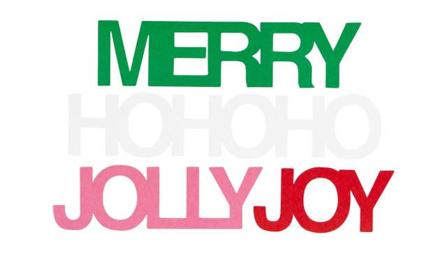 Candy Cane Lane Die Cut Words, 1 of 2