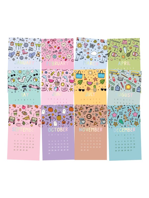 2027 Mini Desk Calendar with Acrylic Stand, 2 of 2