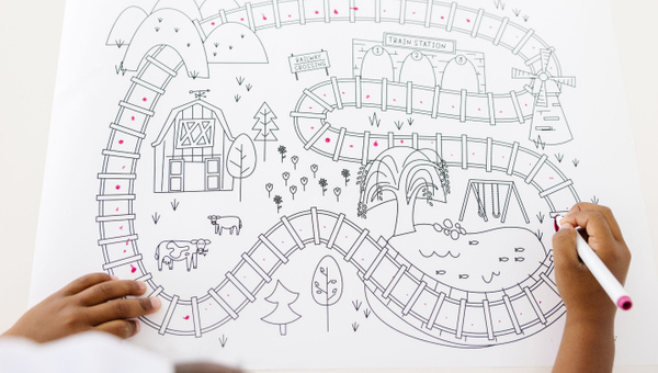 Train Printable Play Mats, 4 of 5