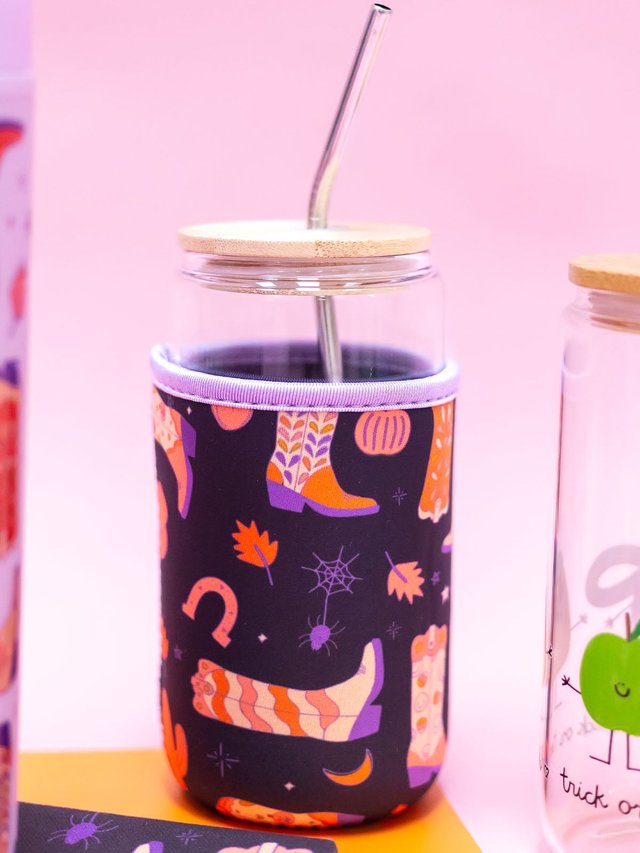 Halloween Western Cowgirl Boots Drink Sleeve, 2 of 4