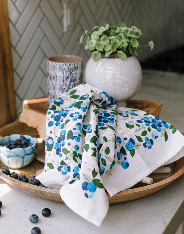 Blueberry Field Tea Towel, 5 of 7