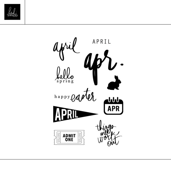 Digital 4×6 April Stamp, 1 of 1